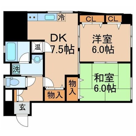 南海常盤ビルの物件間取画像